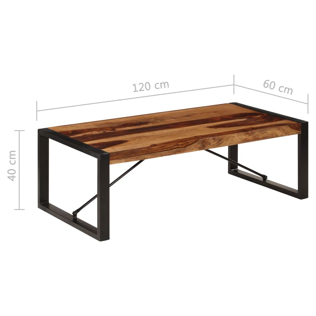 47.2"x23.6"x15.7" Solid Sheesham Wood Coffee Table G32138