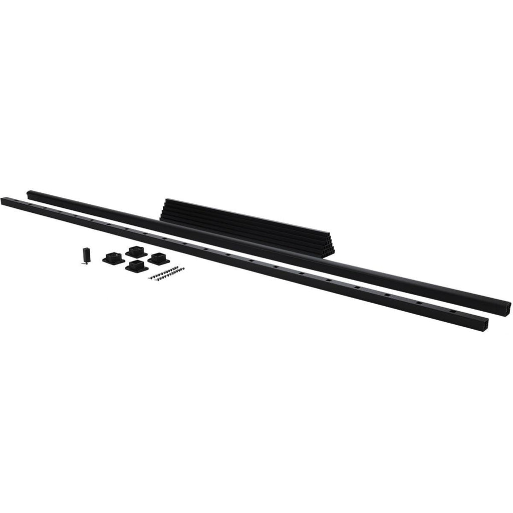 Black Aluminum Deck Stair Railing Kit, 6-Ft x 36-in X662417