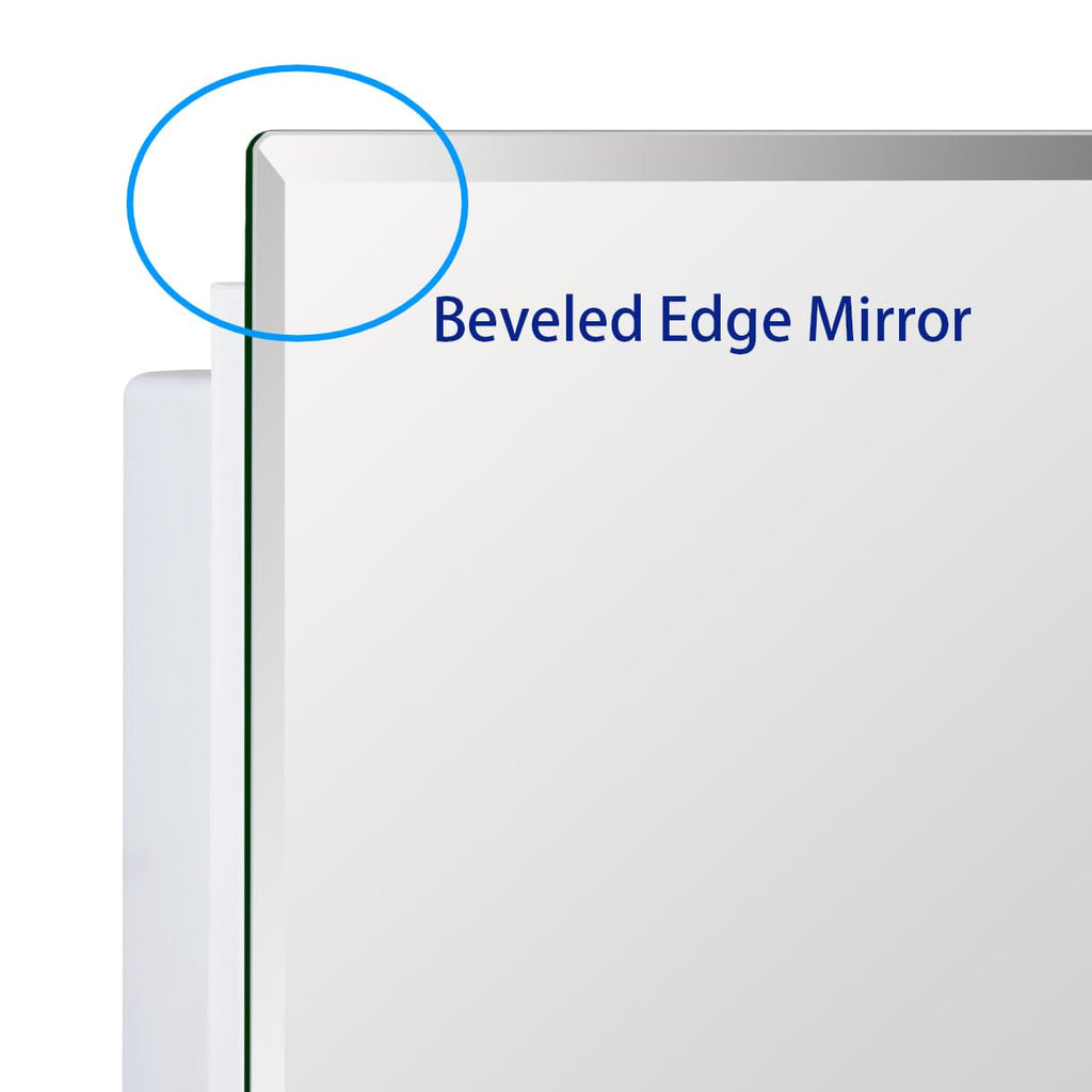Bathroom Medicine Cabinet with Beveled Edge Mirrored Door 16 x 36 inch O753706