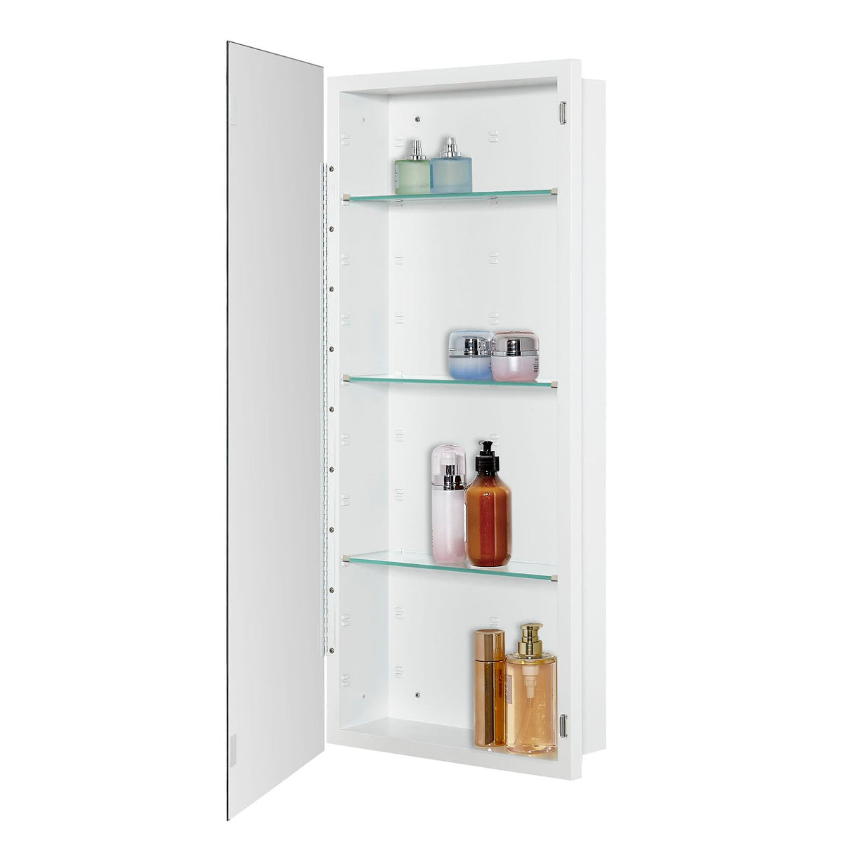 Bathroom Medicine Cabinet with Beveled Edge Mirrored Door 16 x 36 inch O753706