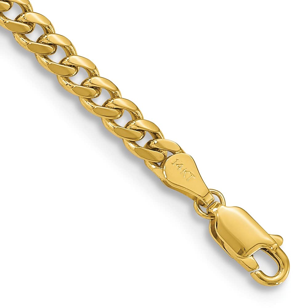 14K Yellow Gold Miami Cuban Chain Necklace T2372