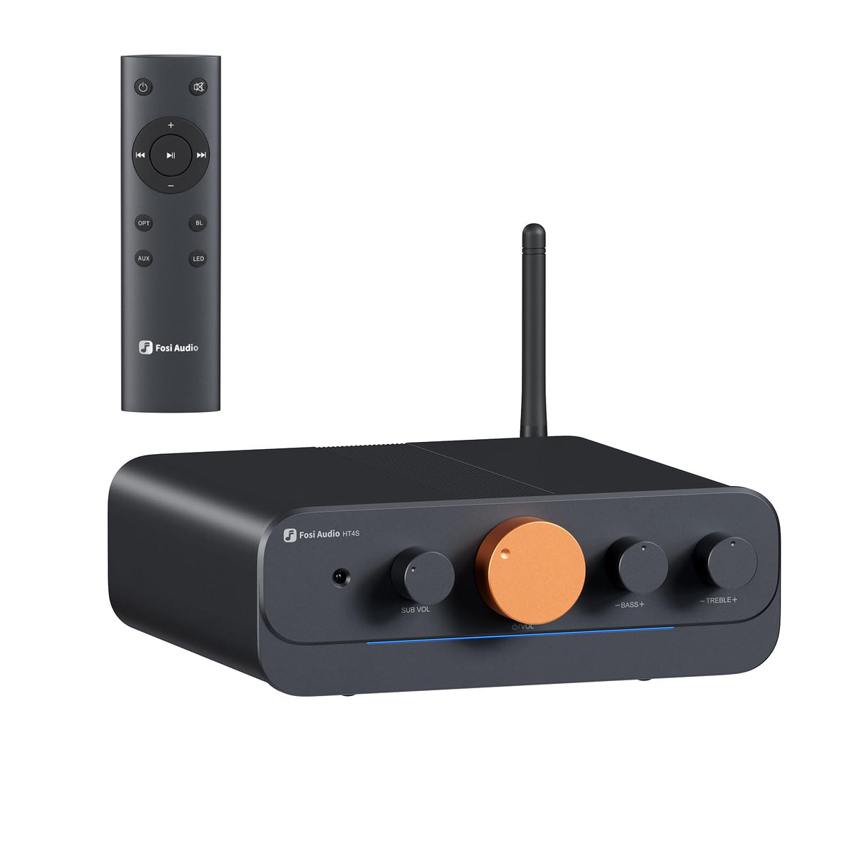 Bluetooth 4 Channel Power Amplifier with Remote Control V661
