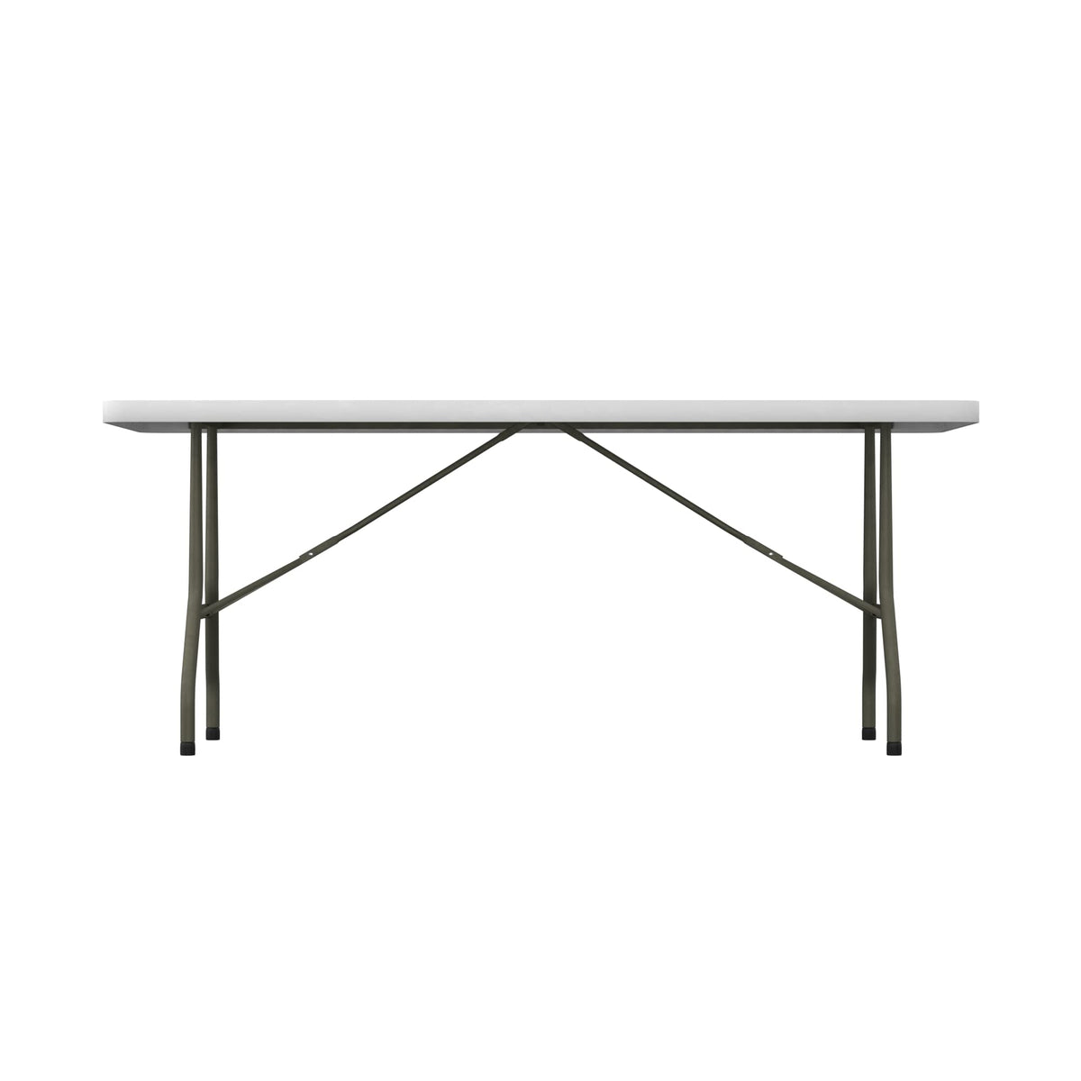 6 ft White Plastic Folding Table 30" x 72" O737720