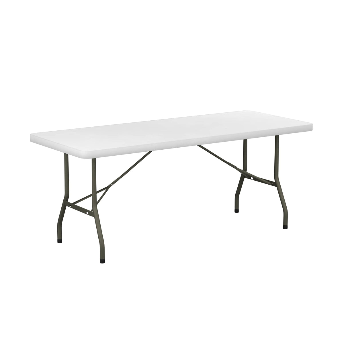 6 ft White Plastic Folding Table 30" x 72" O737720