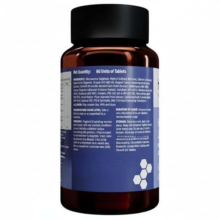 Glucosamine Chondroitin Calcium Vitamin D3 Joint Support Tablets O53066