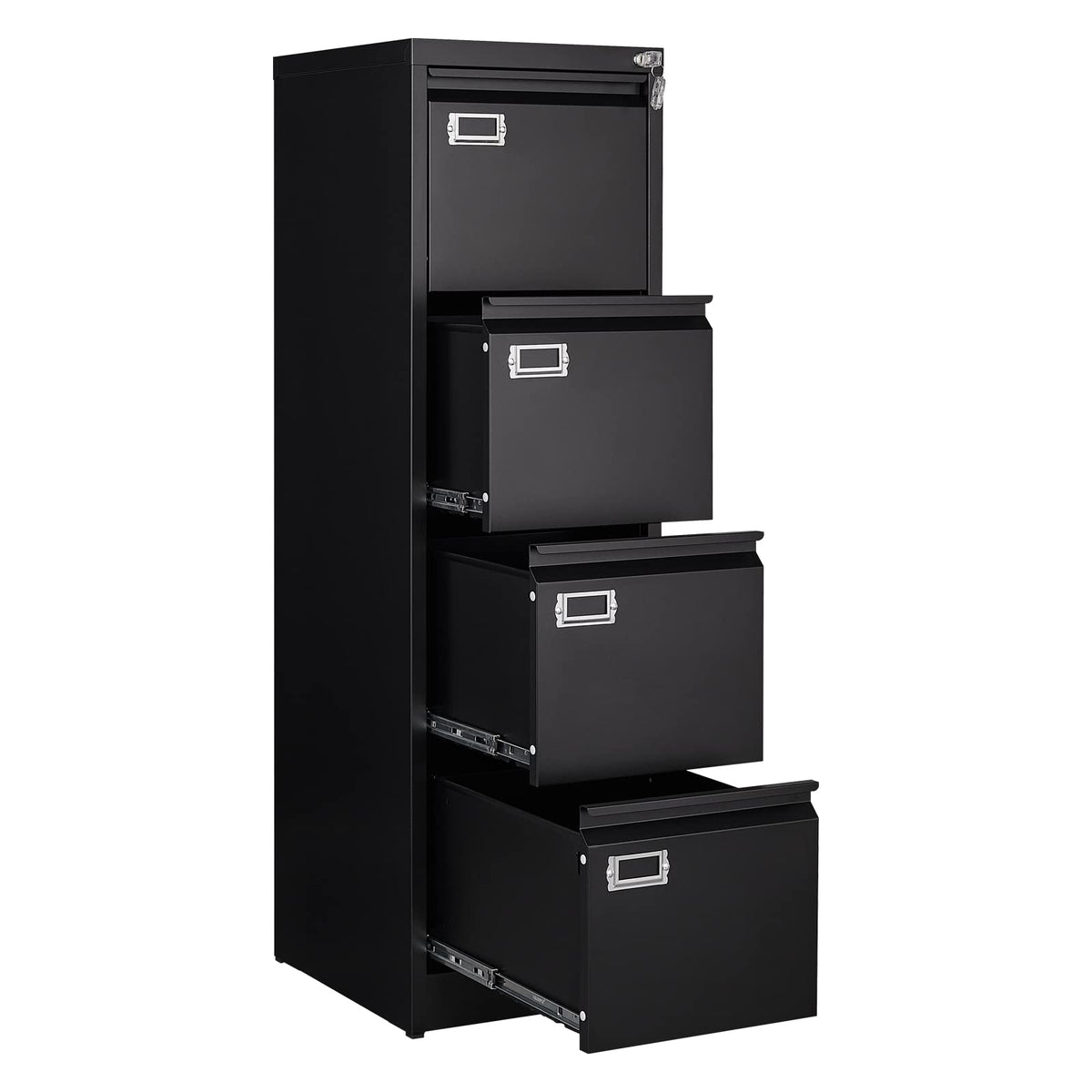 4 Drawer Metal Vertical File Cabinet with Lock H46301