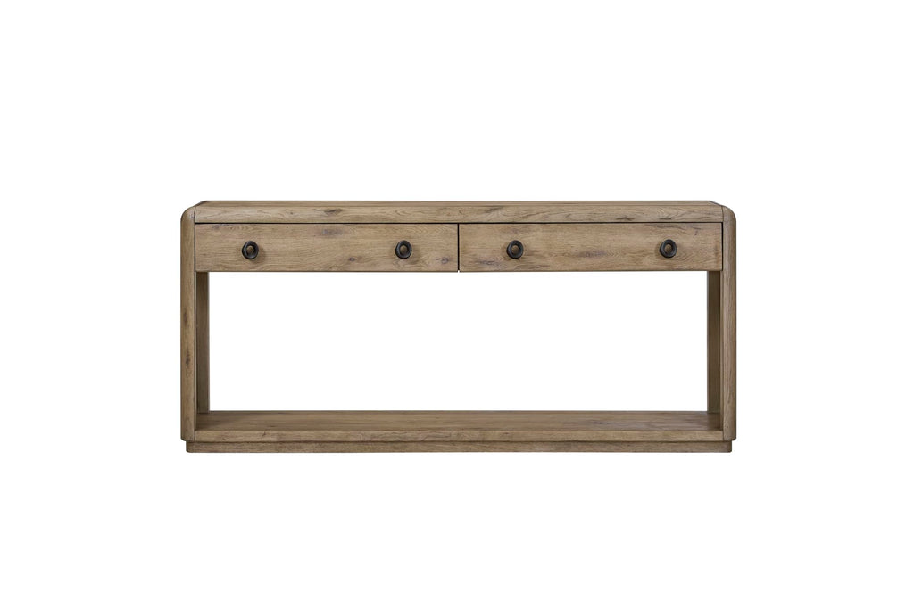 Oak Console Table with Drawers and Storage B521