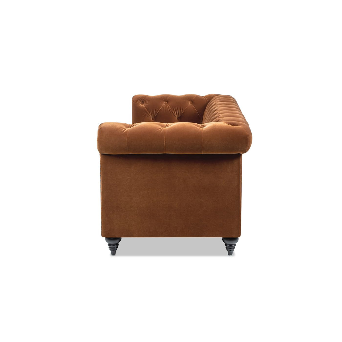 88" Burnt Orange Performance Velvet Sofa J938181