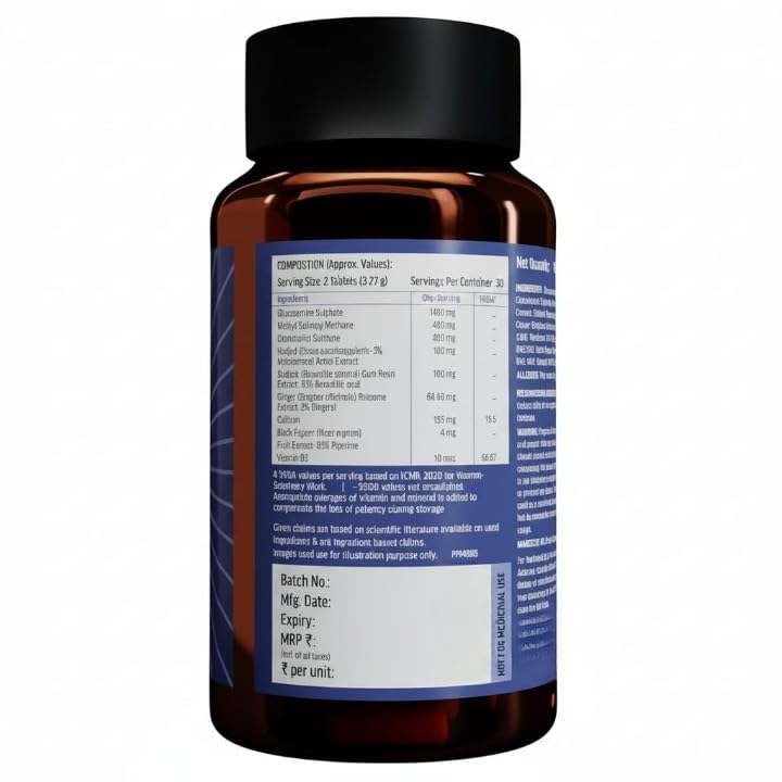 Glucosamine Chondroitin Calcium Vitamin D3 Joint Support Tablets O53066