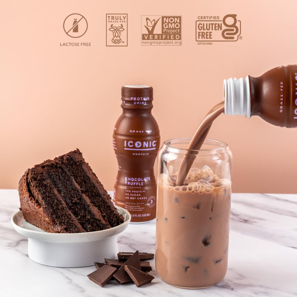 Chocolate Truffle Sugar Free Low Carb Protein Drinks 12 Pack J23663