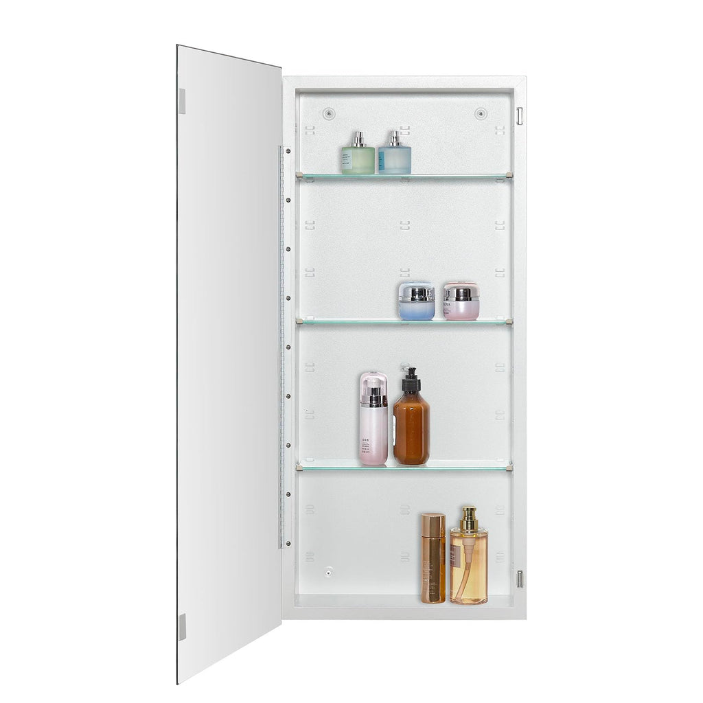 Bathroom Medicine Cabinet with Beveled Edge Mirrored Door 16 x 36 inch O753706