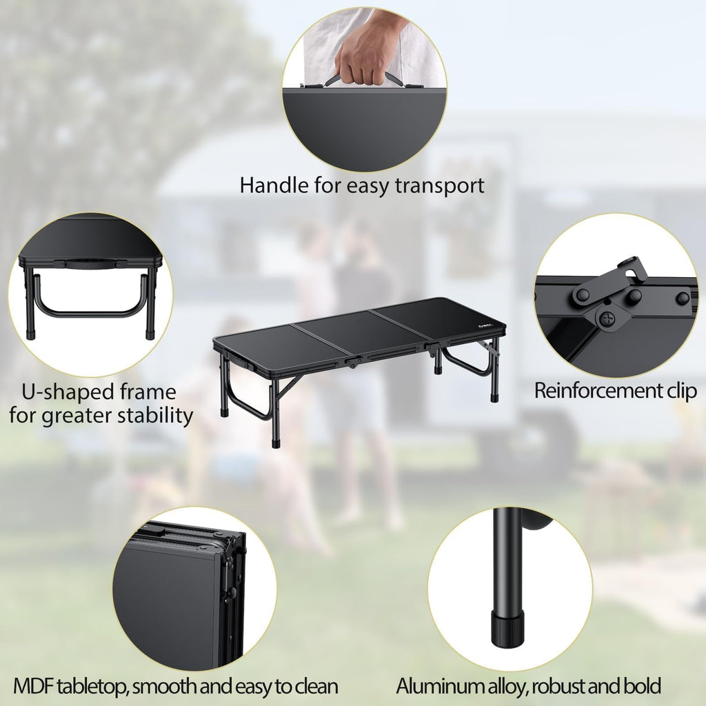 Black Folding Picnic Table M198062