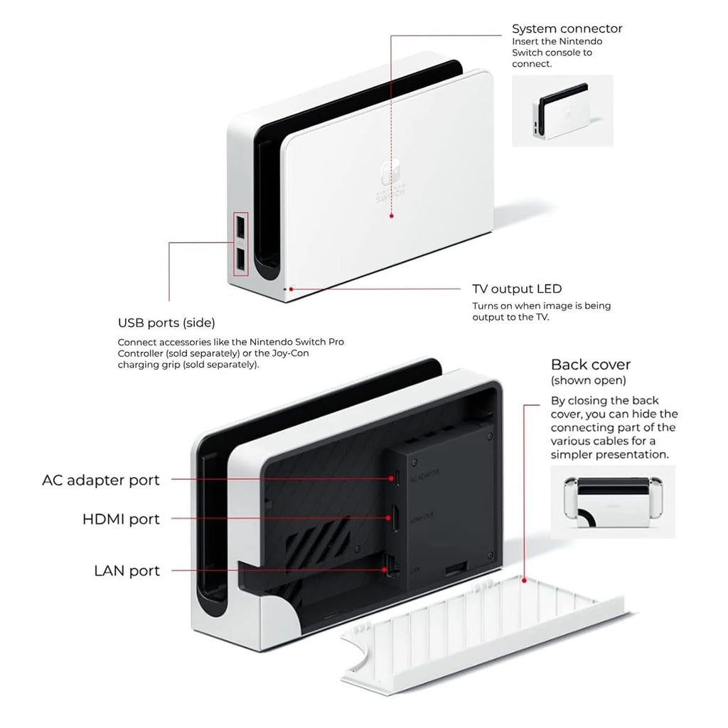 Nintendo Switch OLED Model with White Joy-Con and 32GB Micro SD Card C341440