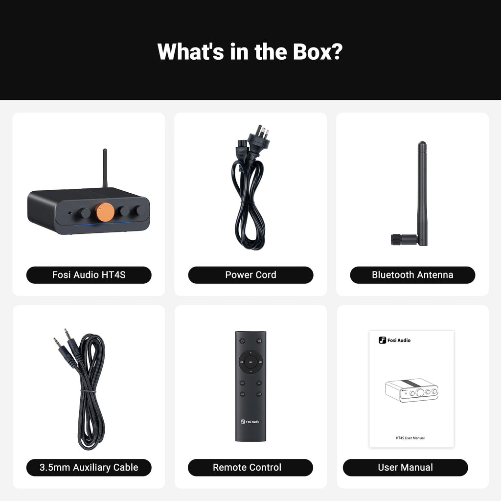 Bluetooth 4 Channel Power Amplifier with Remote Control V661