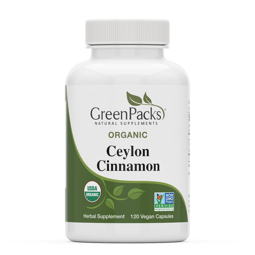 Organic Ceylon Cinnamon Supplement, 120 Capsules X3742
