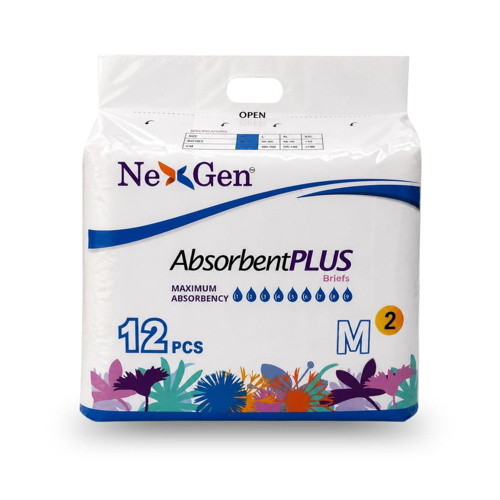 White Medium 12 Count Adult Diaper I803227