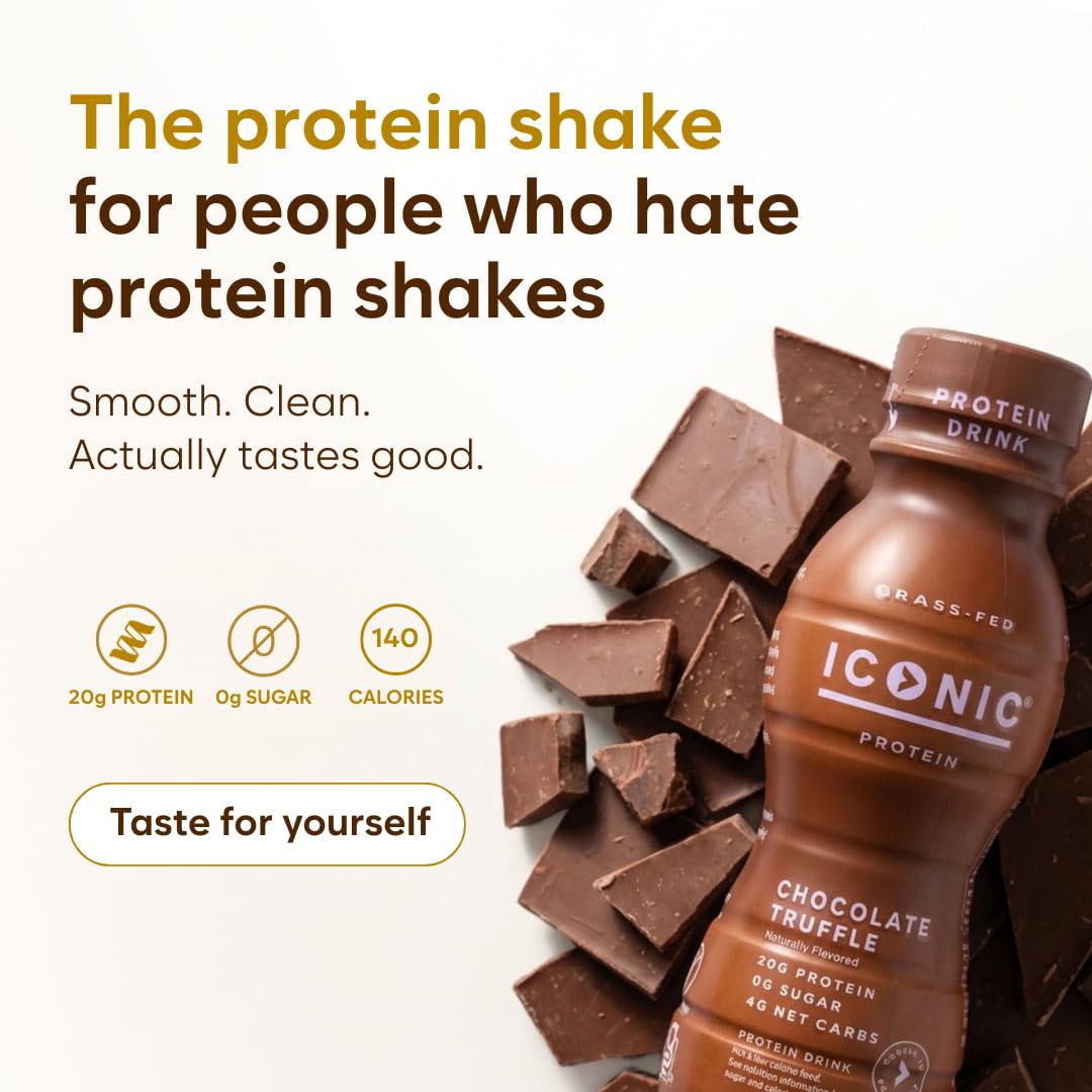 Chocolate Truffle Sugar Free Low Carb Protein Drinks 12 Pack J23663