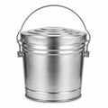 6 Gallon Metal Trash Can with Lid G833256