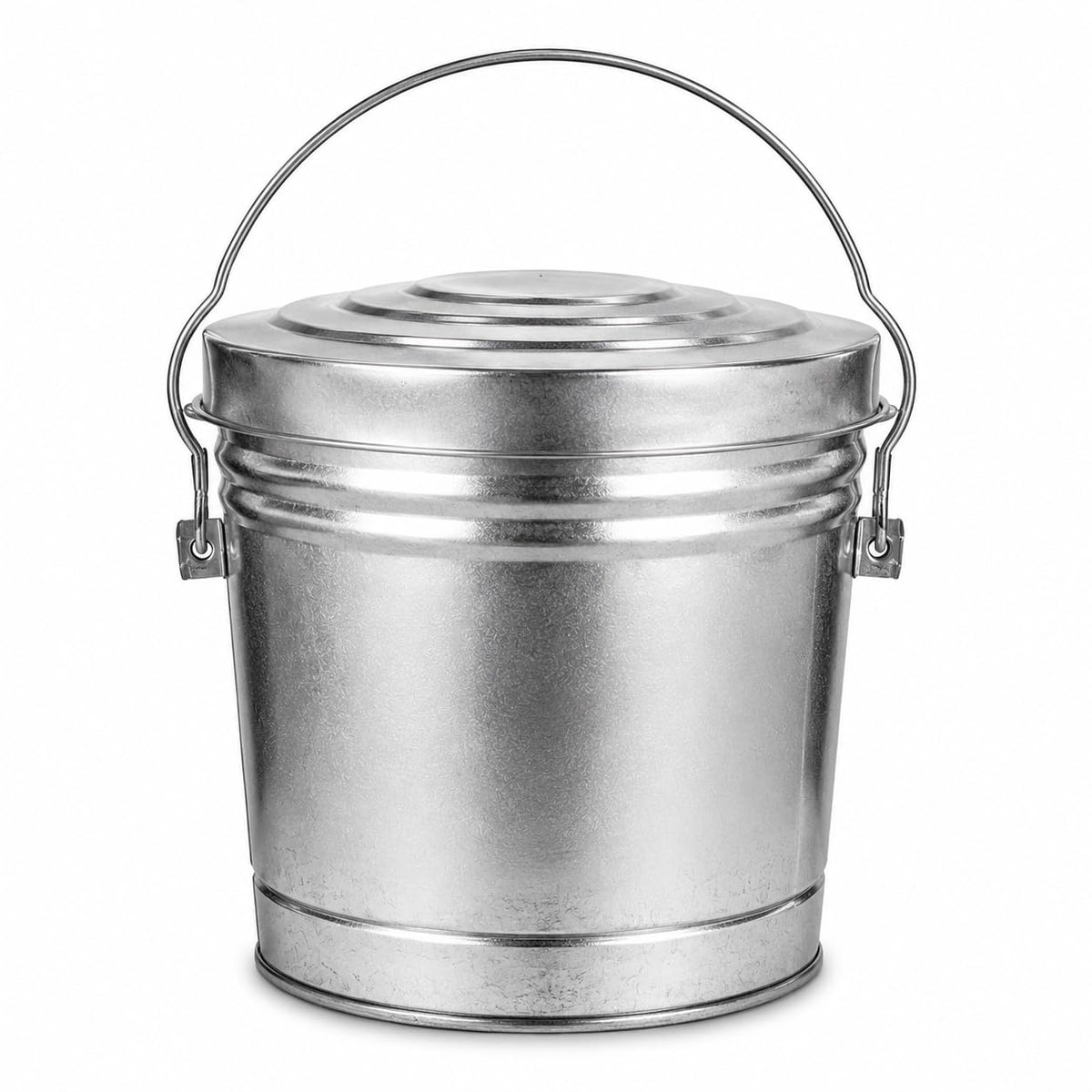 6 Gallon Metal Trash Can with Lid G833256