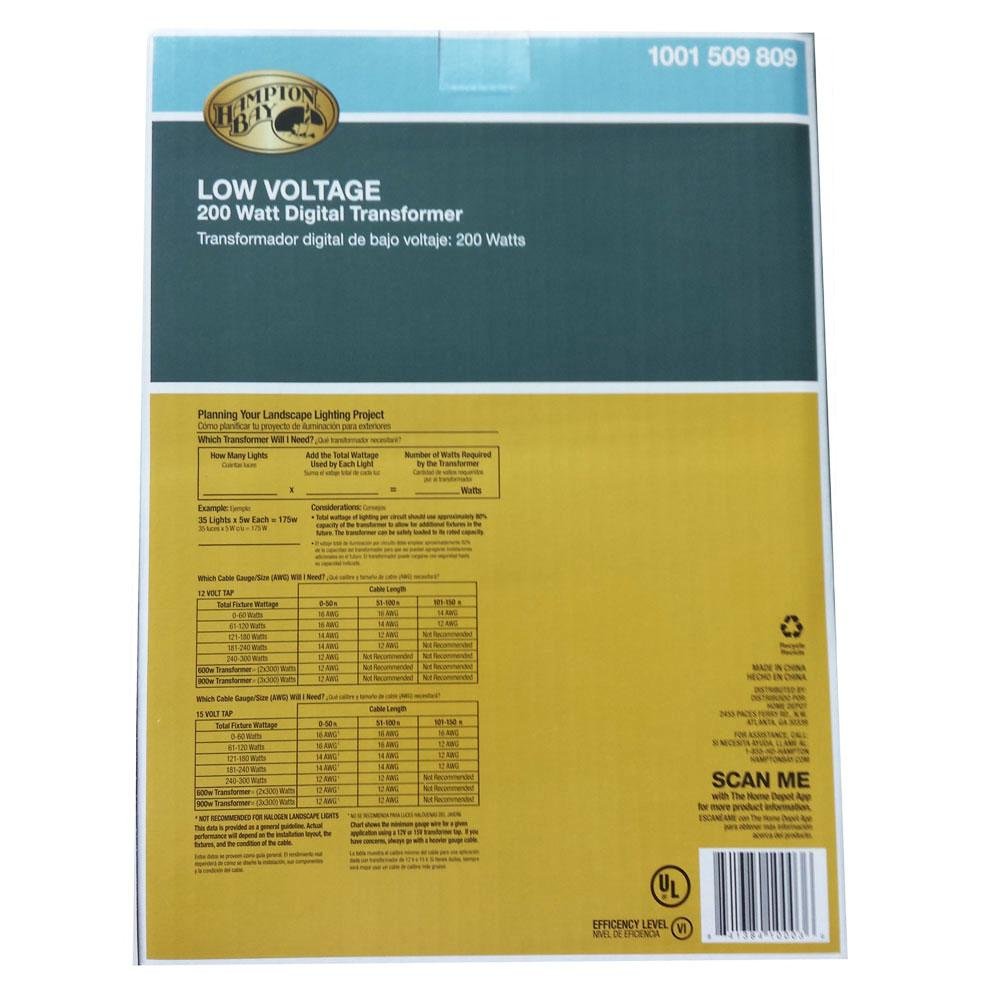 200-Watt Low-Voltage Landscape Transformer K78415