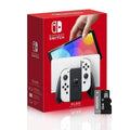 Nintendo Switch OLED Model with White Joy-Con and 32GB Micro SD Card C341440