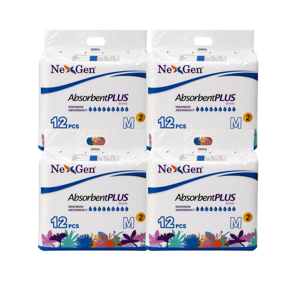 White Medium 12 Count Adult Diaper I803227