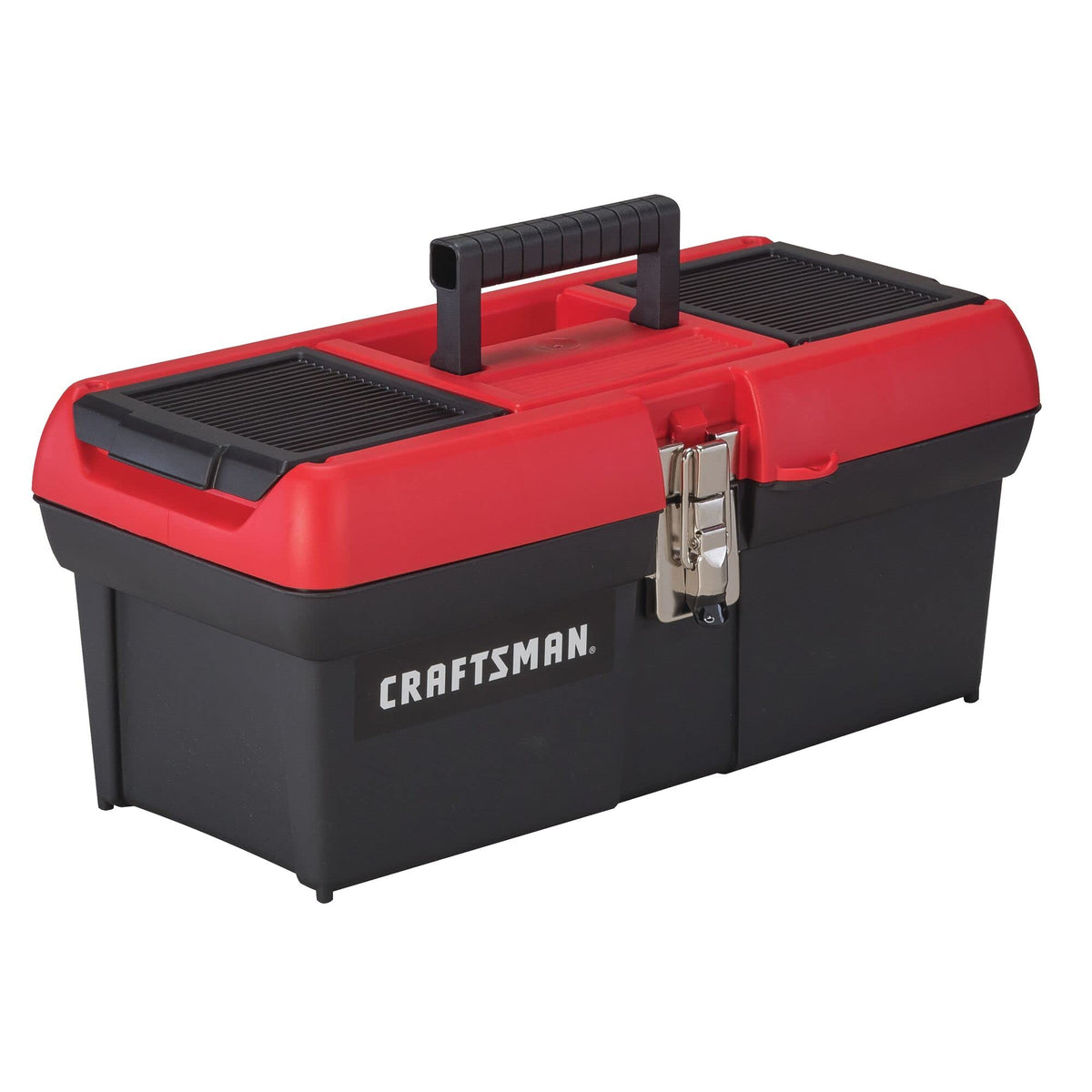 Lockable 16 in. Red Black Tool Box A5313