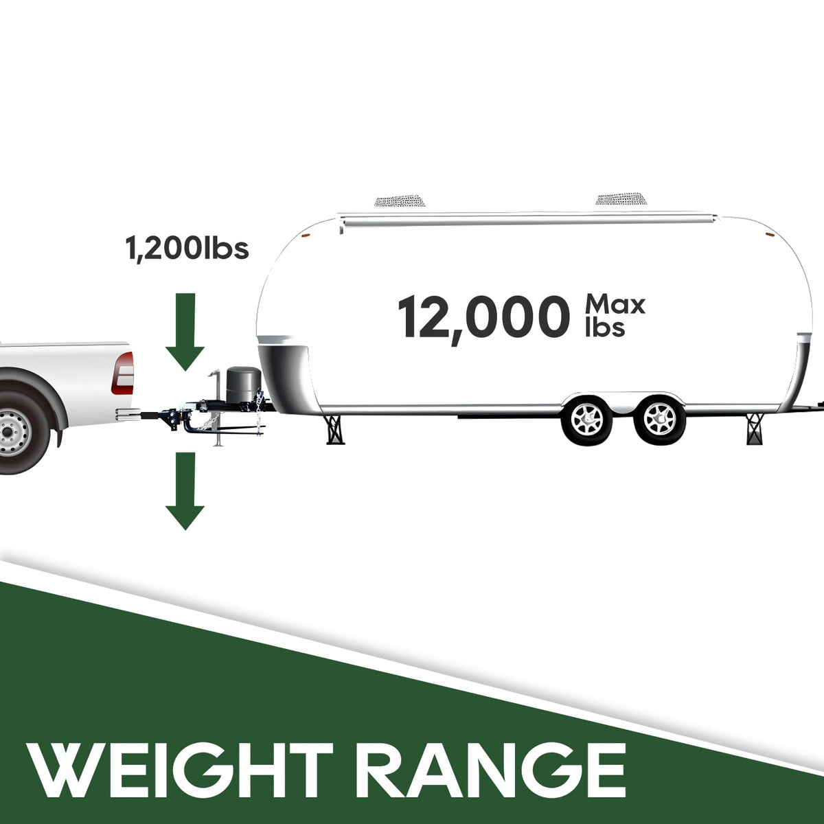 1000lb Weight Distribution Hitch Kit with Sway Control T642849