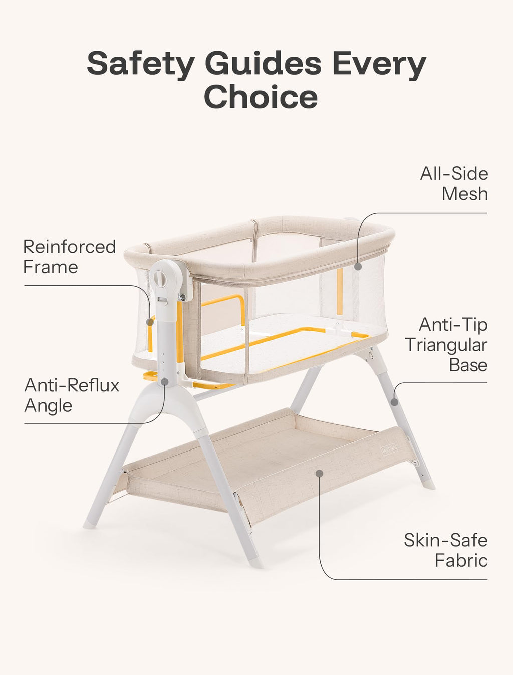 Baby Bassinet Bedside Sleeper U4360