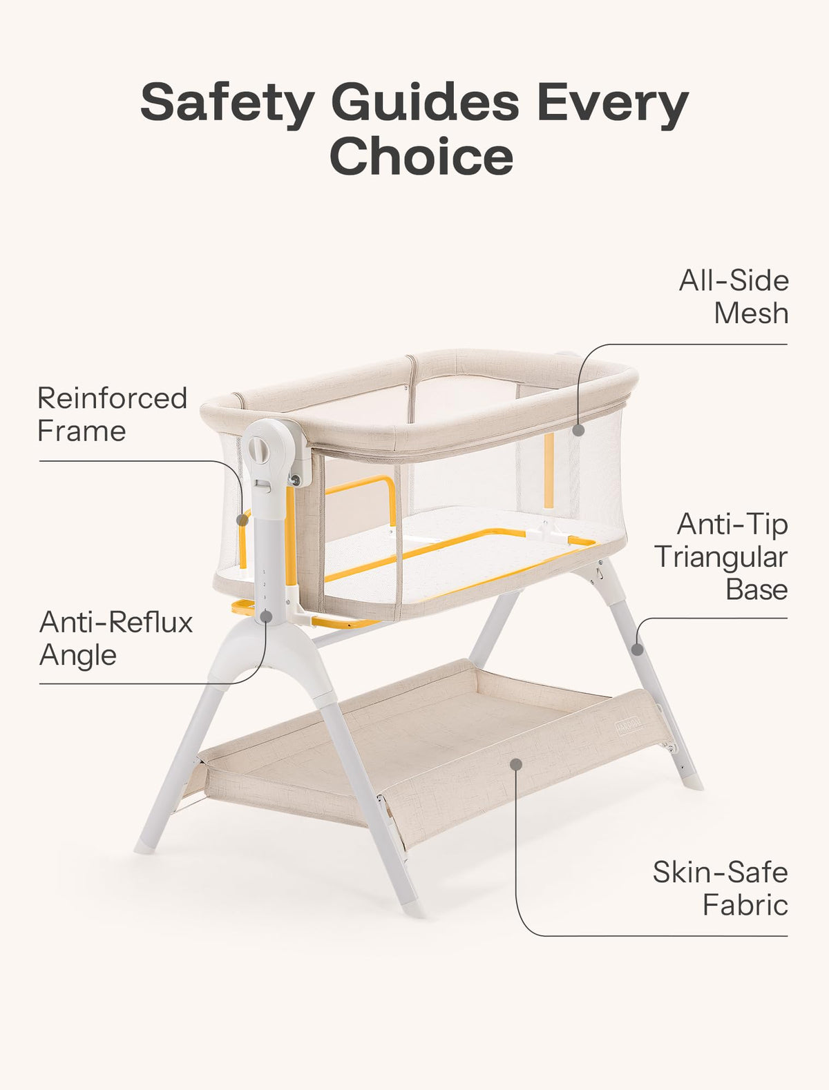 Baby Bassinet Bedside Sleeper U4360