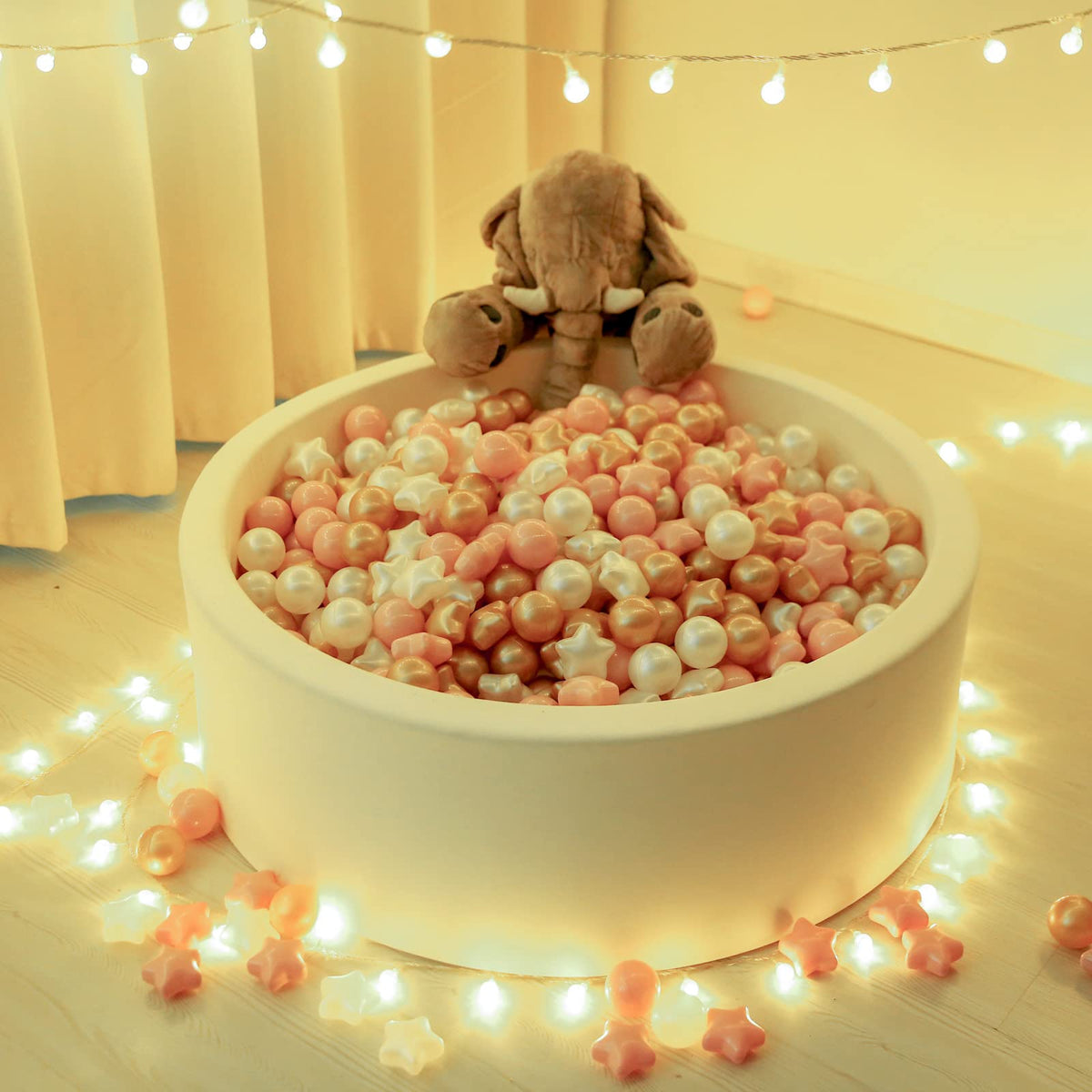 50 100 200 Count Star Ball Pit Balls Non-Toxic Plastic T279442