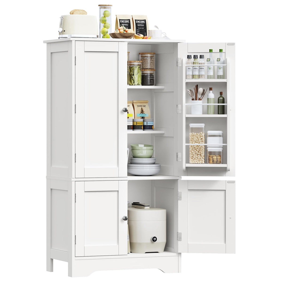 43”H Pantry Cabinet with 4 Doors Y502429
