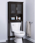 Over the Toilet Storage Cabinet with Glass Doors D6922