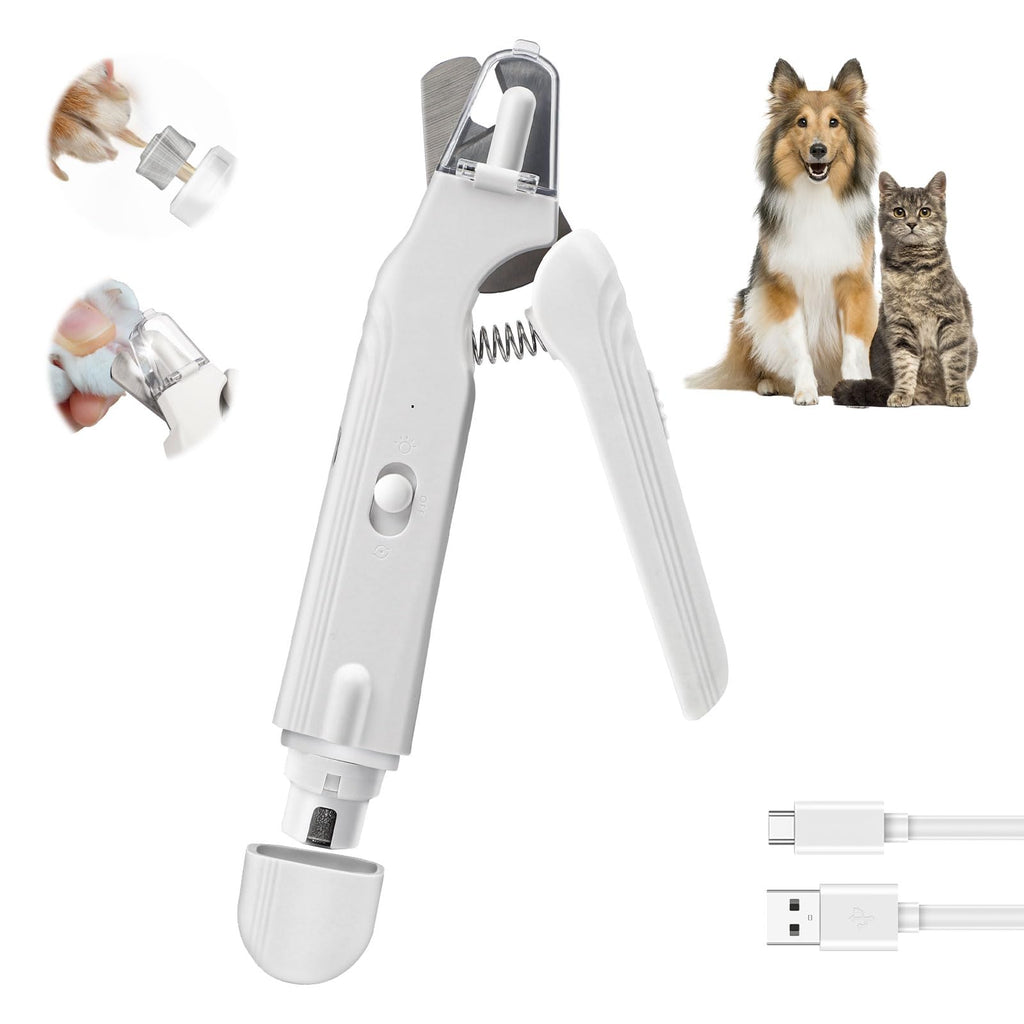 2-in-1 Dog & Cat Nail Clippers & Grinder with LED Light A47392