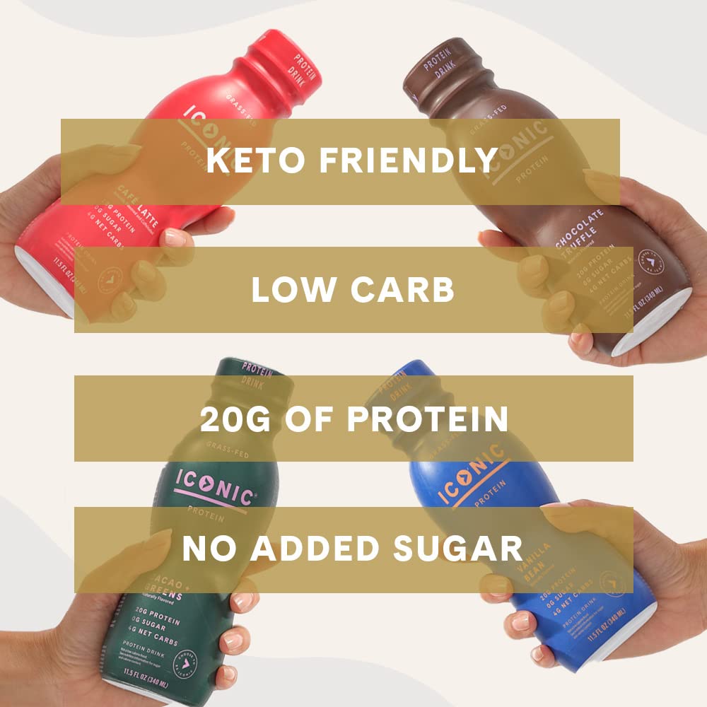 Chocolate Truffle Sugar Free Low Carb Protein Drinks 12 Pack J23663