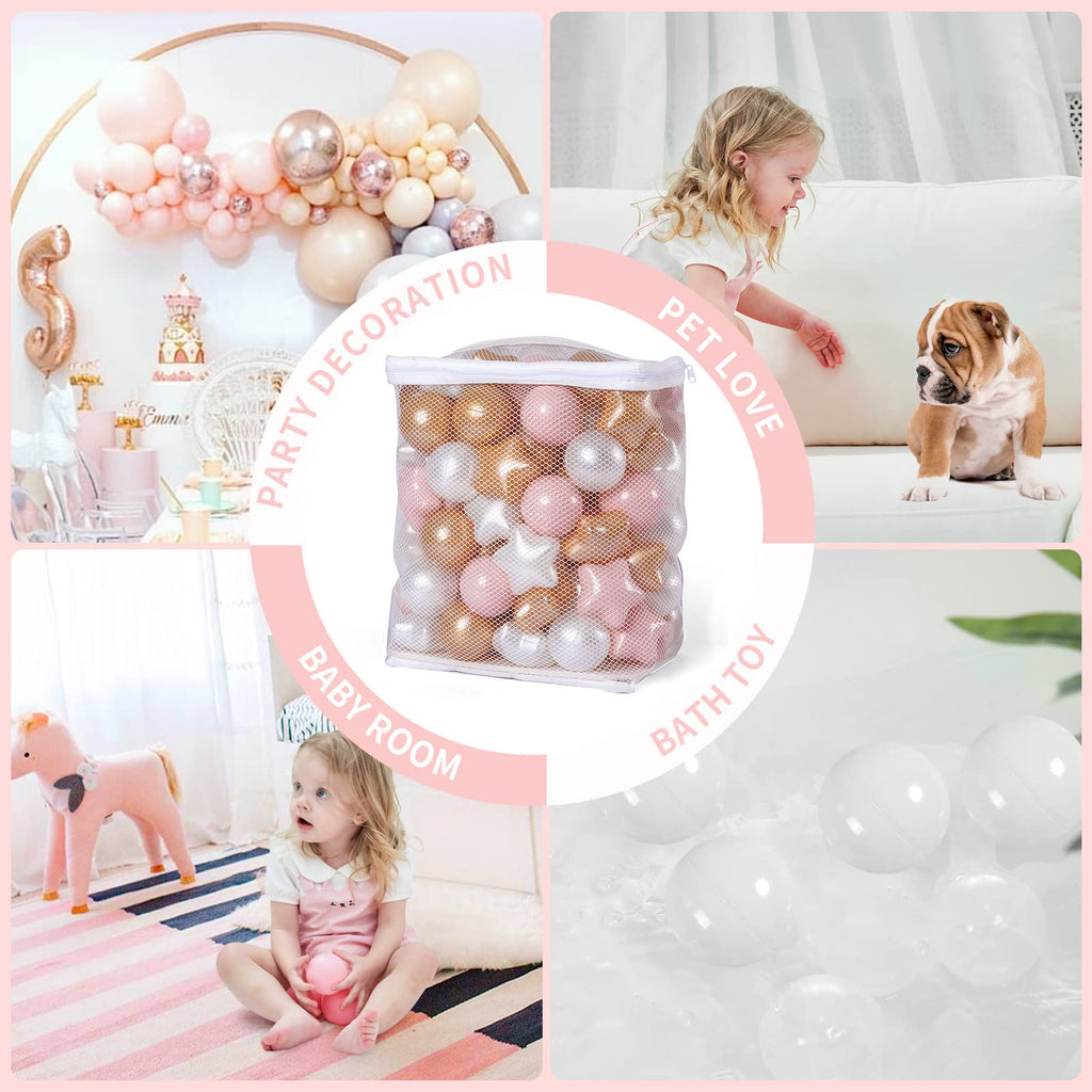 50 100 200 Count Star Ball Pit Balls Non-Toxic Plastic T279442