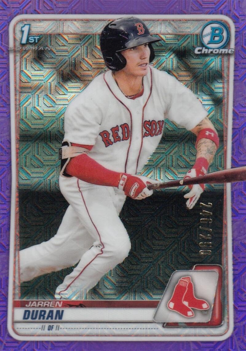 2020 Bowman Chrome Prospect Mojo Refractors Purple Baseball Trading Card D240335