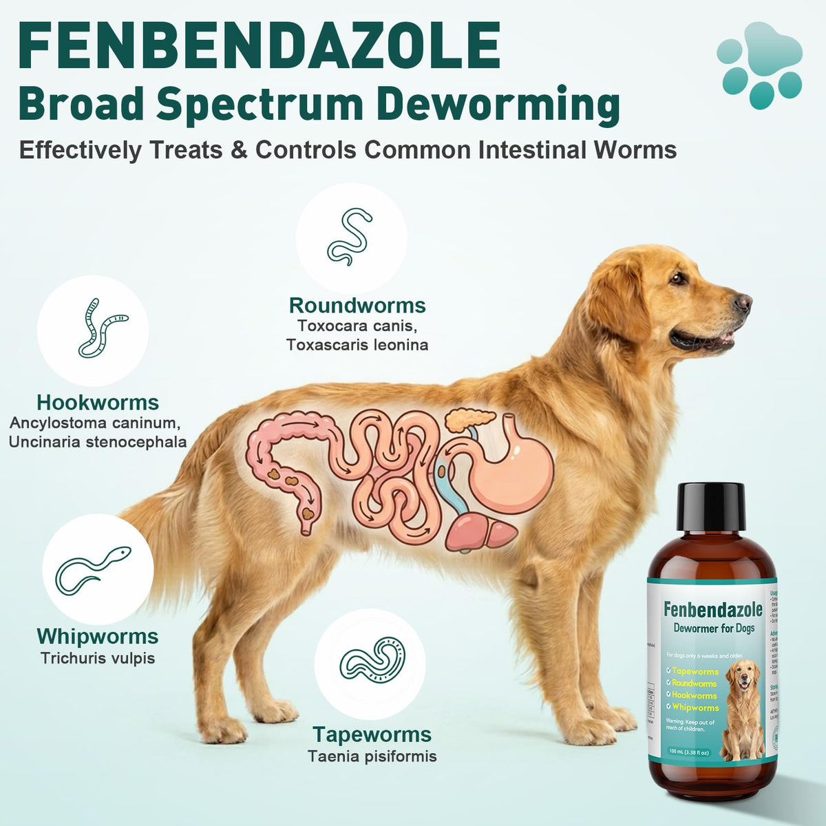 Dog Dewormer Liquid 100ml B852