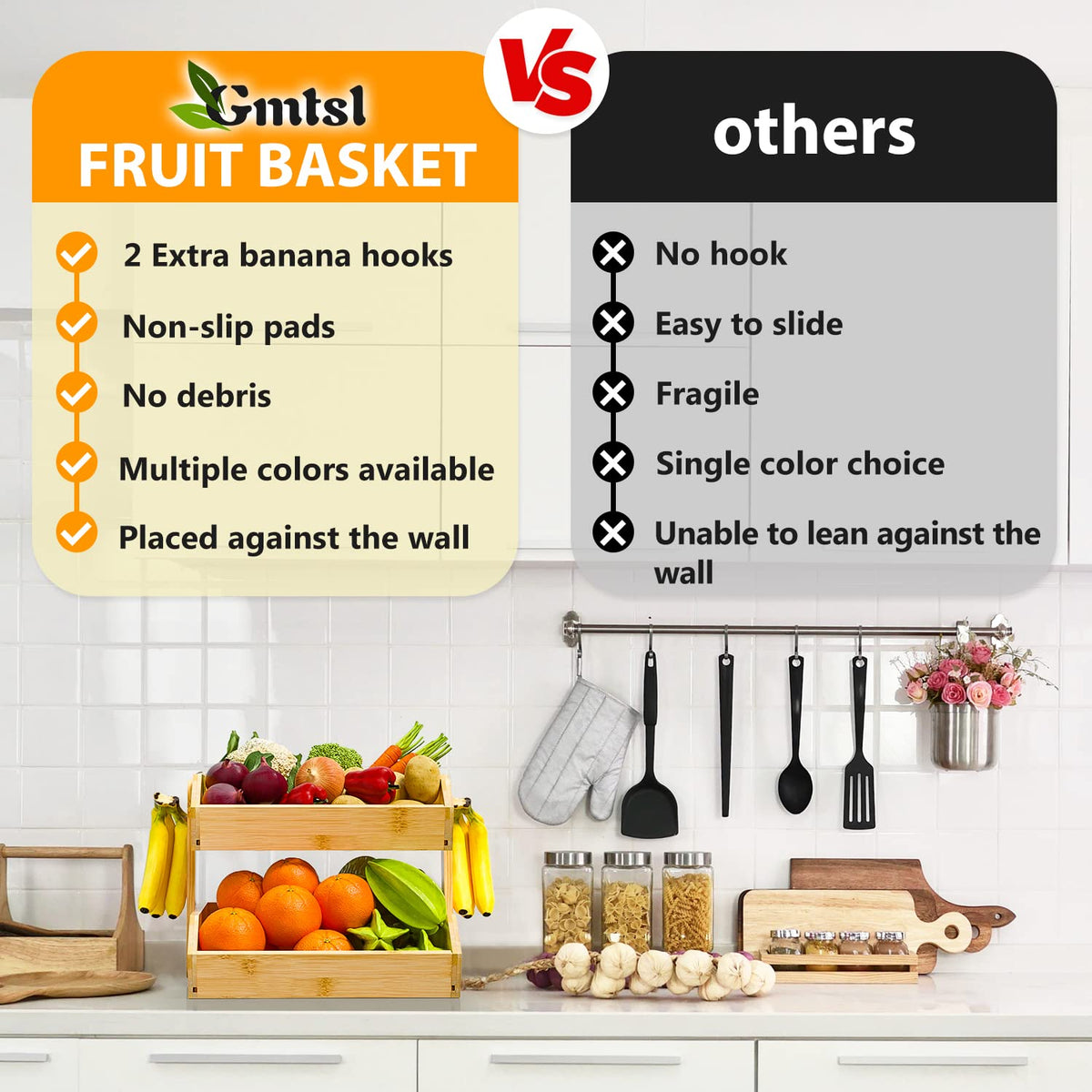 Bamboo Fruit Basket L9090