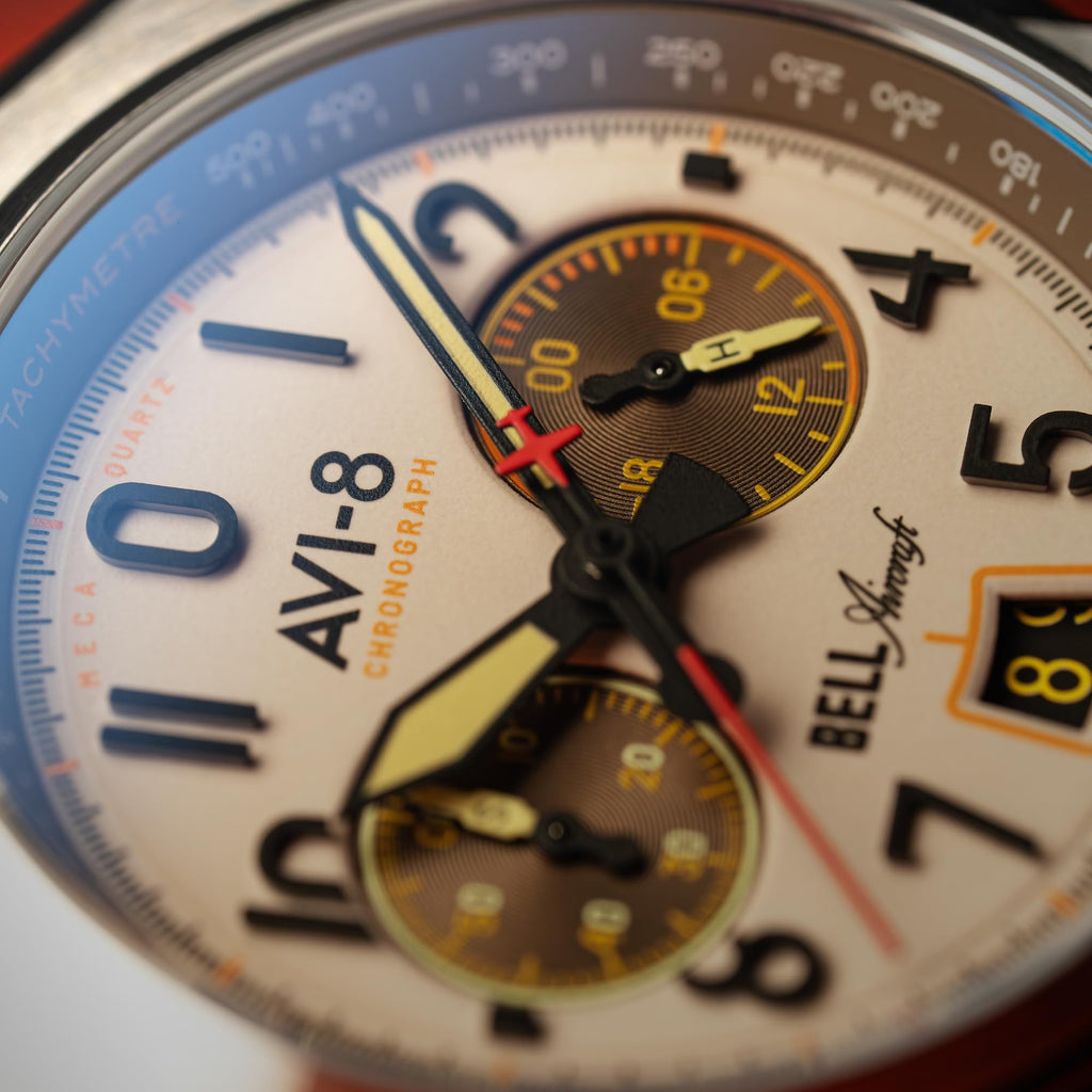 41mm Chronograph Watch with Leather Strap S10839