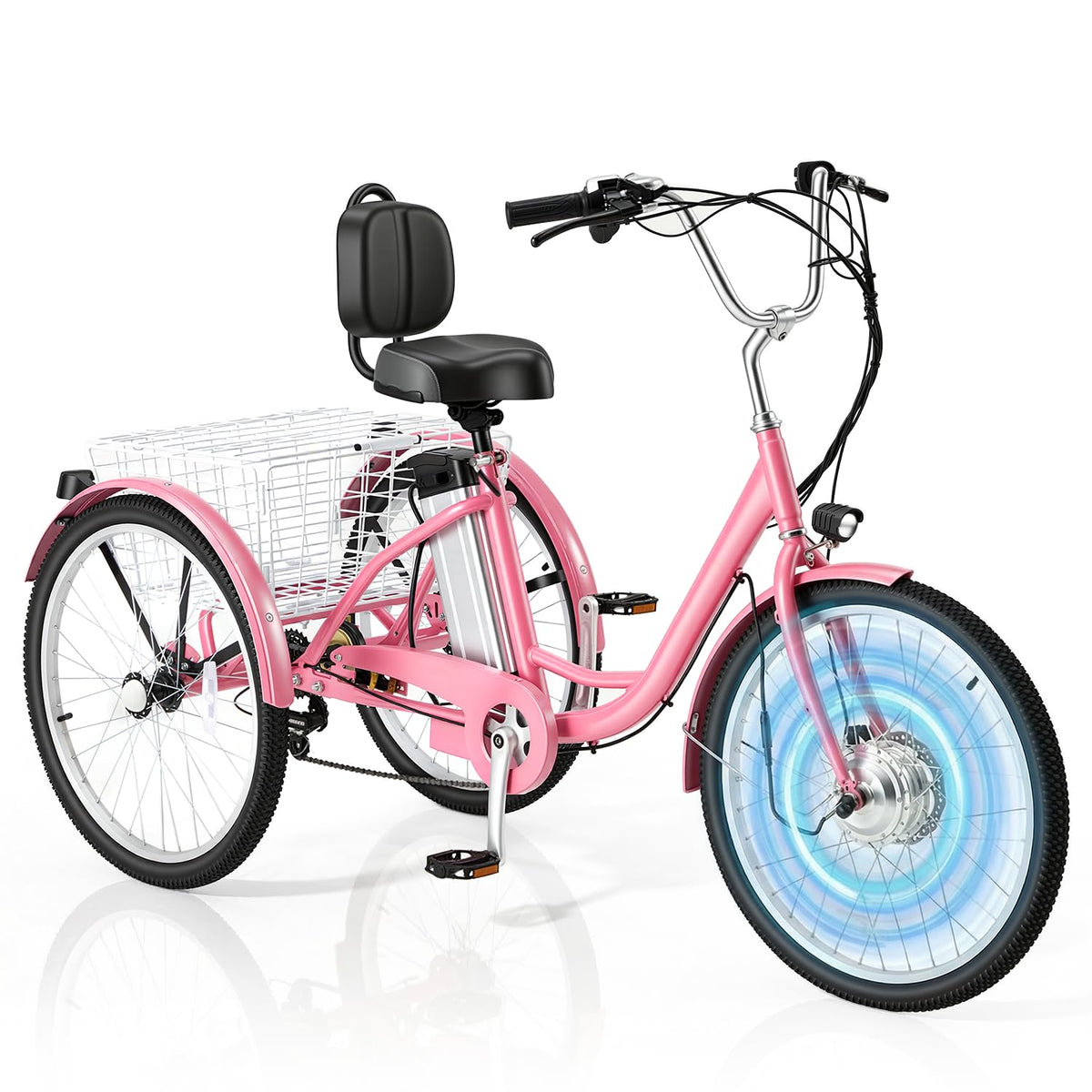 500W 3-Wheel Electric Trike with Removable Battery I19687