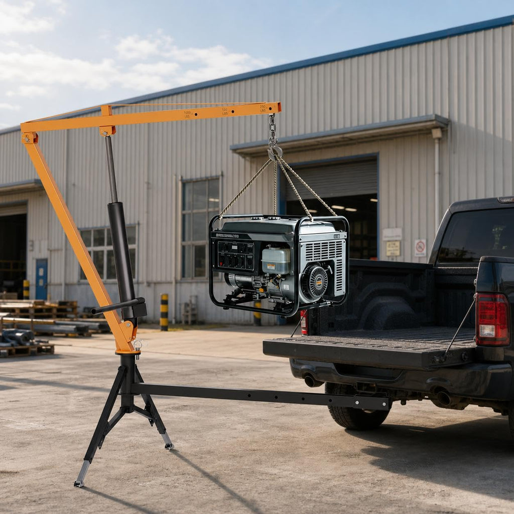 1000 lb Hitch Mount Hydraulic Pickup Truck Crane F4428
