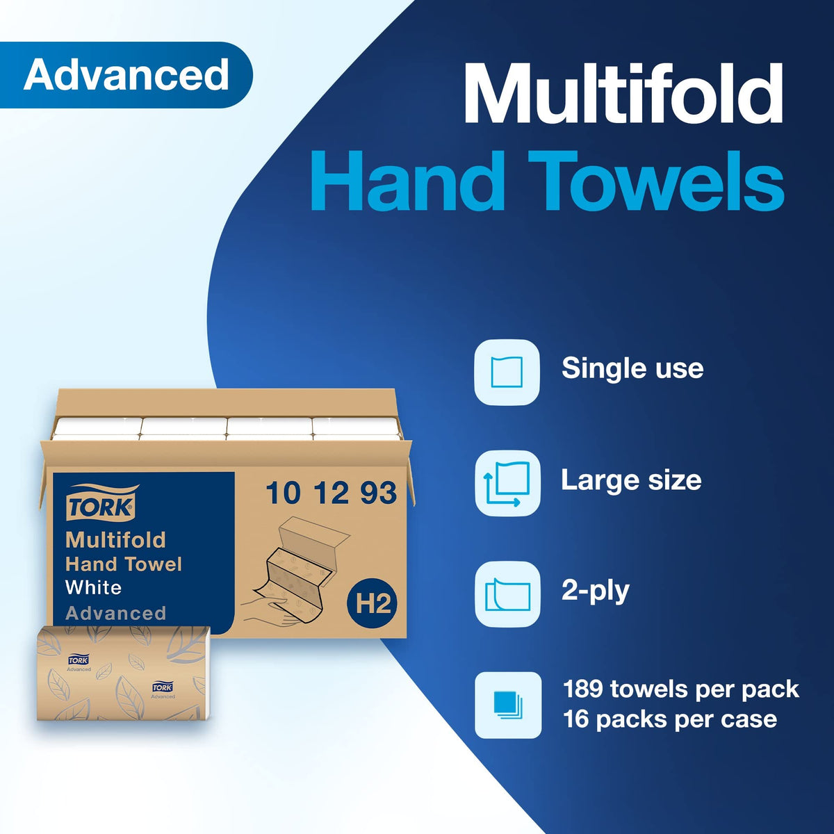 White Multifold Hand Towel 16 Packs O8140