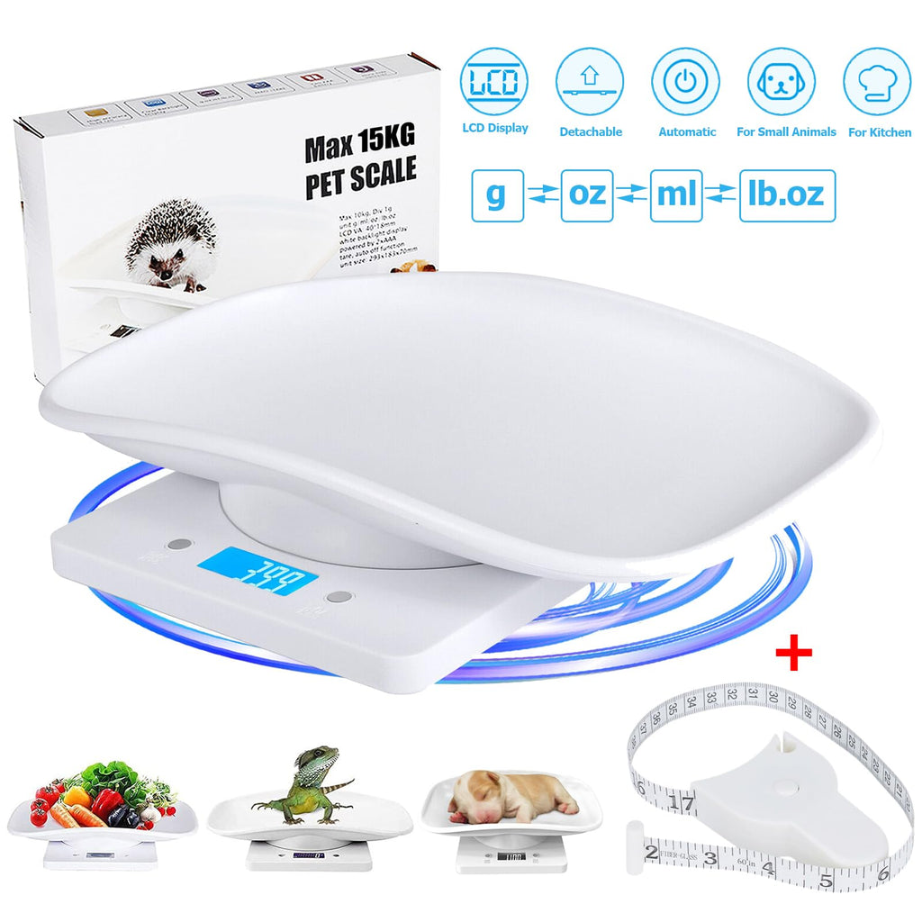Pet Scale 33lb Capacity with Tape Measure Q871