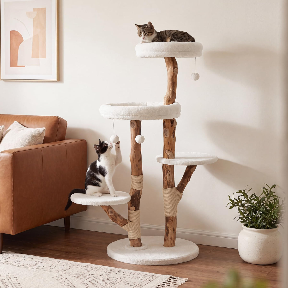 Cat Tree Tower with Scratching Post L2885
