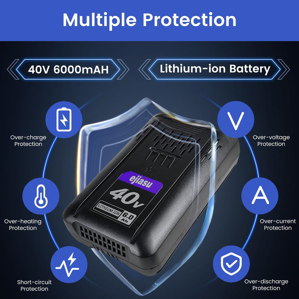 40V 6.0Ah Battery Replacement Y610