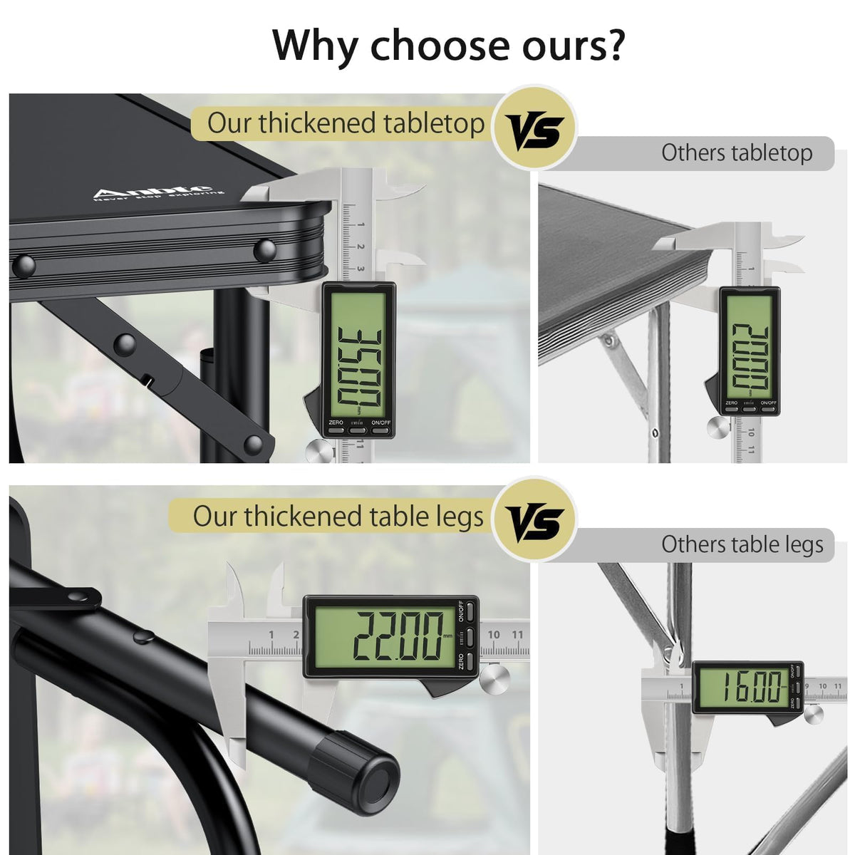Black Folding Picnic Table M198062