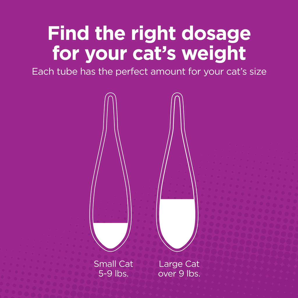 Flea Treatment for Small & Medium Cats 5-9 lbs, 6 Doses U8872