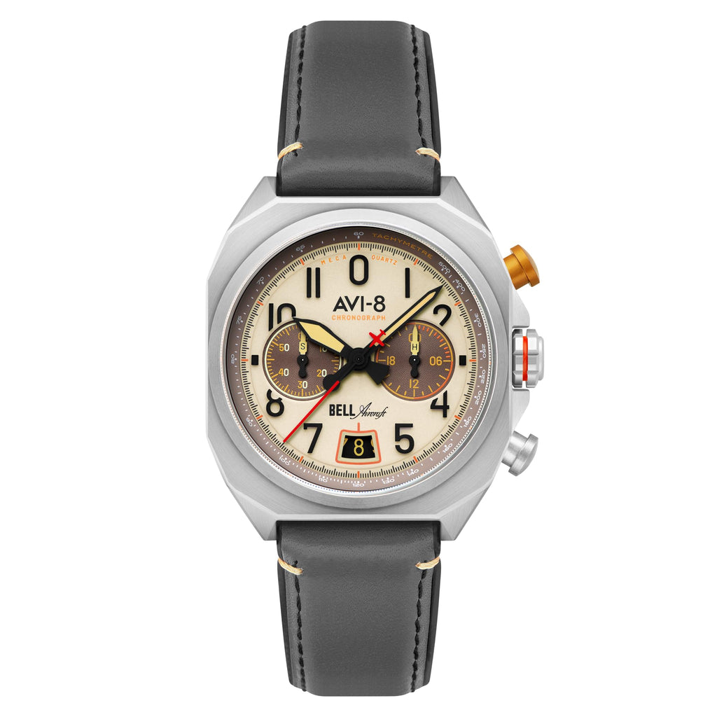 41mm Chronograph Watch with Leather Strap S10839