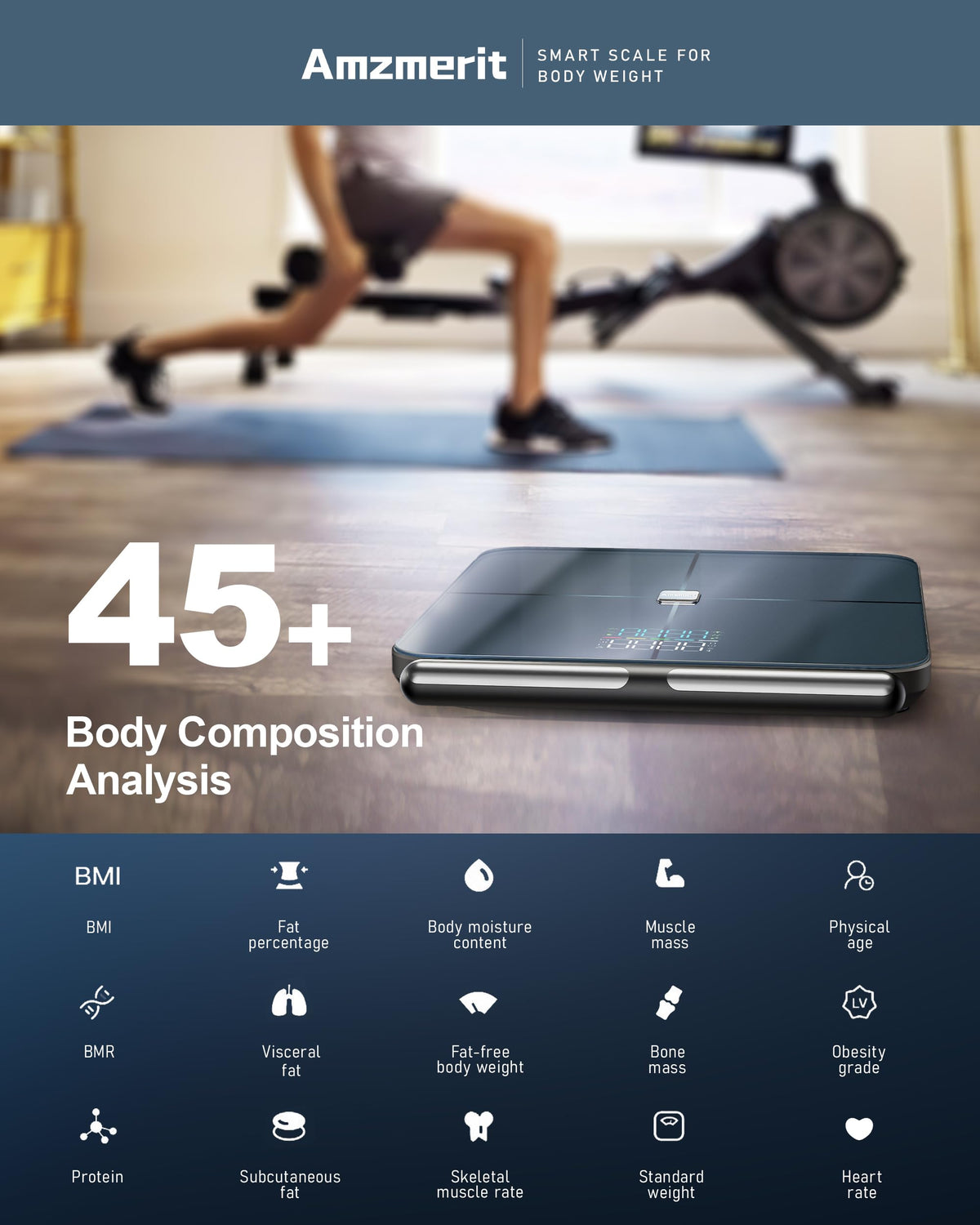 Smart Body Weight Scale with Handle I75340